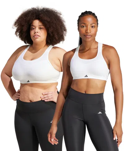 Adidas Originals Women's Tlrd Impact Training High-support Sports Bra, Xs-4x In White