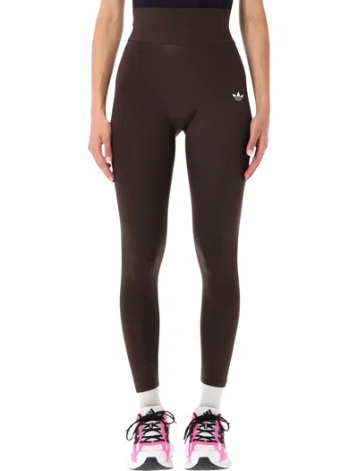 Adidas Originals Women's Track Pants In Recycled Stretch Fabric In Marrone