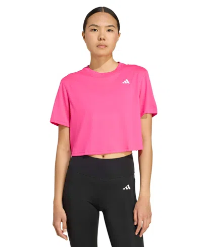 Adidas Originals Women's Train Essentials Boxy Workout T-shirt In Pink