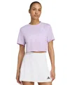 Adidas Originals Women's Train Essentials Boxy Workout T-shirt In Purple