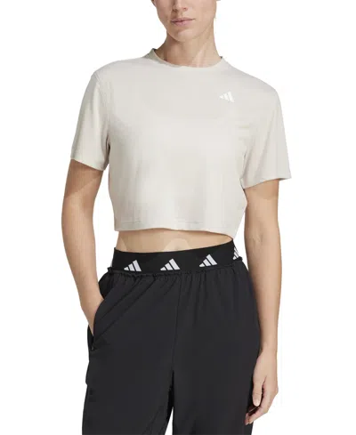 Adidas Originals Women's Train Essentials Boxy Workout T-shirt In Wonder Alumina