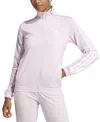 Adidas Originals Women's Tricot 3-stripes Track Jacket In Clear Pink