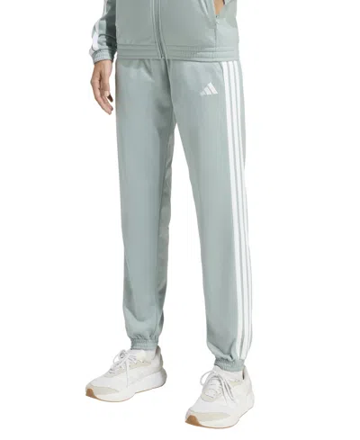 Adidas Originals Women's Tricot 3-stripes Track Pants In Blue