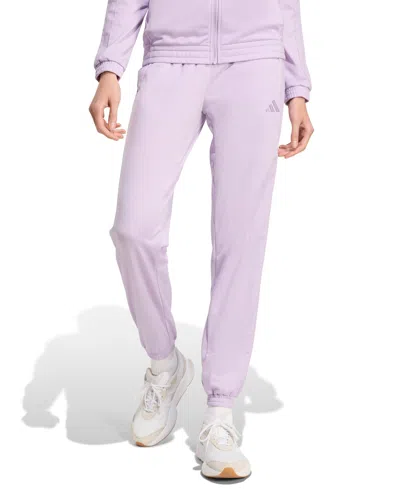 Adidas Originals Women's Tricot 3-stripes Track Pants In Purple