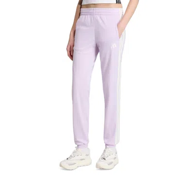 Adidas Originals Women's Tricot 3-stripes Track Pants In Ice Lavender