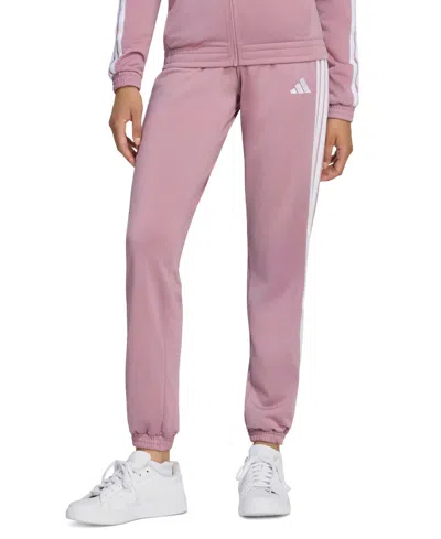 Adidas Originals Women's Tricot 3-stripes Track Pants In Pink