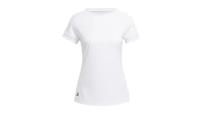 Pre-owned Adidas Originals Women's Ultimate365 Rib Mix T-shirt In White