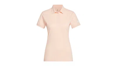 Pre-owned Adidas Originals Women's Ultimate365 Tour Twistknit Polo Shirt In Powder Coral