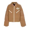 Adidas Originals Women's Velvet Puffer Brown Desert Down Jacket In Brown Desert