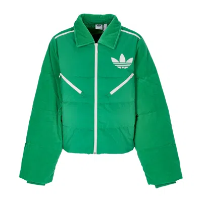 Adidas Originals Women's Velvet Puffer Green Down Jacket