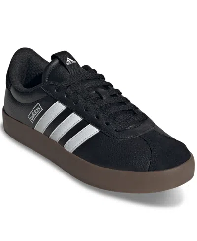 Adidas Originals Women's Vl Court 3.0 Casual Sneakers From Finish Line In Core Black,white,gum