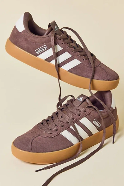 Adidas Originals Women's Vl Court 3.0 Sneaker In Earth Strata/chalk White/, Women's At Urban Outfitters In Brown