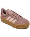 Adidas Originals Women's Vl Court Bold Platform Casual Sneakers From Finish Line In Warm Clay,coral