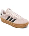 Adidas Originals Adidas Womens Wonder Quaetz Black Blac Gazelle Bold Brand-embellished Suede Low-top Trainers In Wonder Quartz,black