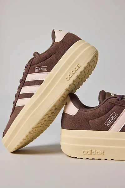 Adidas Originals Women's Vl Court Bold Sneaker In Earth Strata/wonder Quart, Women's At Urban Outfitters In Brown