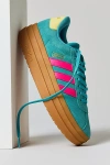 Adidas Originals Women's Vl Court Bold Sneaker In Green/pink, Women's At Urban Outfitters
