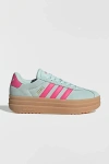 Adidas Originals Women's Vl Court Bold Sneaker In Teal/pink, Women's At Urban Outfitters
