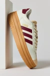 Adidas Originals Vl Court Suede Details Lace-up Sneakers In Neutral