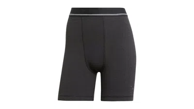 Pre-owned Adidas Originals Women's Waffle Boxer Shorts In Black