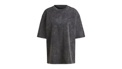 Pre-owned Adidas Originals Women's Washedout Boyfriendfit T-shirt In Black