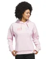 Adidas Originals Women's Wordmark Graphic Hooded Sweatshirt In Pink