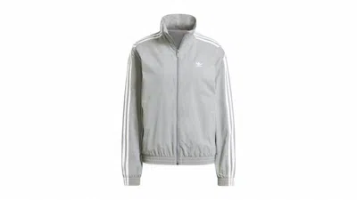 Pre-owned Adidas Originals Women's Woven Track Top In Grey Three