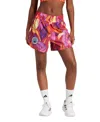 Adidas Originals Women's X Farm Rio Training Pacer Shorts In Bold Pink,spring Yellow
