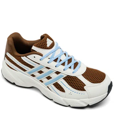 Adidas Originals Women's Y2k Retro Chunky Midsole Technochaos 2000 Casual Sneakers From Finish Line In Brown,clear,off Wht