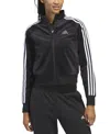 Adidas Originals Adidas Y2k Glam 3-stripes Knit Track Jacket In Black