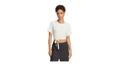 Pre-owned Adidas Originals Women's Yoga T-shirt In Chalk White