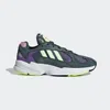 ADIDAS ORIGINALS WOMEN'S YUNG 1 SHOES IN LEGEND IVY / HI-RES YELLOW / ACTIVE PURPLE