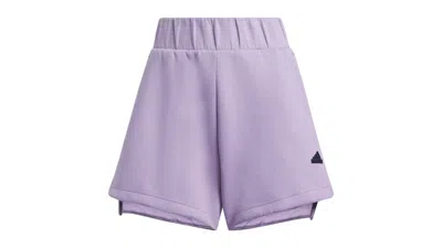 Pre-owned Adidas Originals Women's Z.n.e. Shorts In Preloved Fig