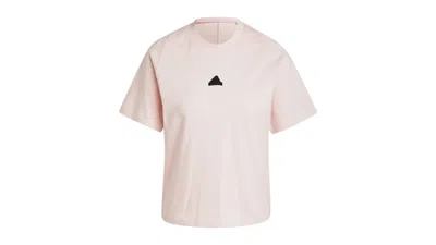 Pre-owned Adidas Originals Women's Z.n.e. T-shirt In Sandy Pink
