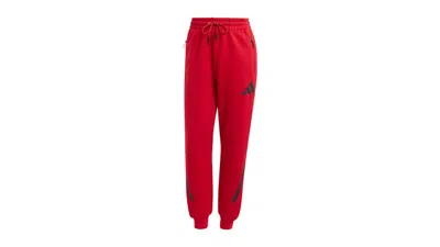 Pre-owned Adidas Originals Women's Z.n.e. Tracksuit Bottoms In Team Power Red 2