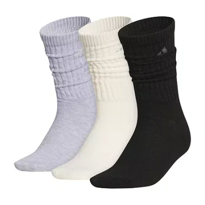 Adidas Originals Womens 3 Pair Crew Socks In White
