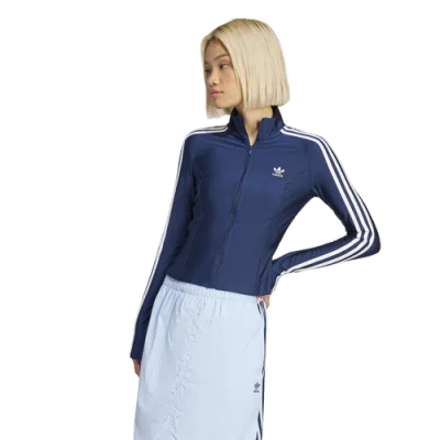 Adidas Originals Womens Adidas 3 Stripe Slim Track Top In Multi