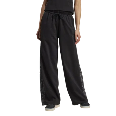Adidas Originals Womens Adidas 3-stripes Animal Printed Open Hem Pants In Multi