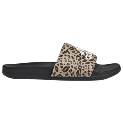 Adidas Originals Womens Adidas Adilette Comfort Slides In Black/off White/magic Beige