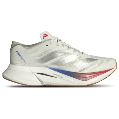 Adidas Originals Womens Adidas Adizero Boston 12 In White/matte Silver/pure Ruby