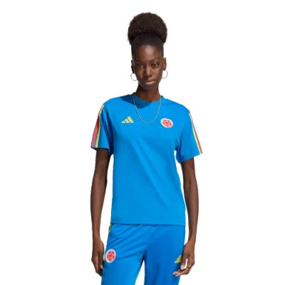 Adidas Originals Womens Adidas Colombia Dna T-shirt In Blue
