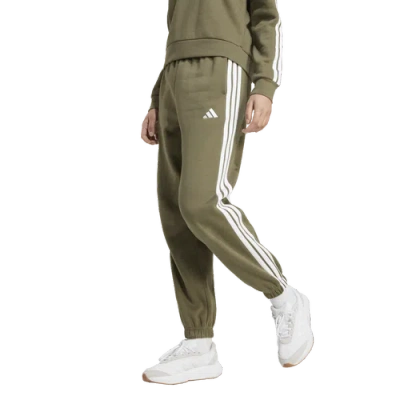Adidas Originals Womens Adidas Essentials 3-stripes Fleece Loose Pants In Green