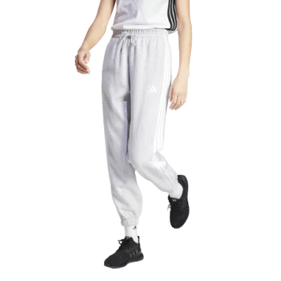 Adidas Originals Womens Adidas Essentials 3-stripes Fleece Loose Pants In White