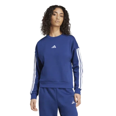 Adidas Originals Womens Adidas Essentials 3-stripes Fleece Sweatshirt In Blue