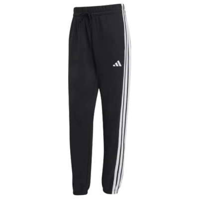 Adidas Originals Womens Adidas Essentials 3-stripes French Terry Cuffed Pants In Black