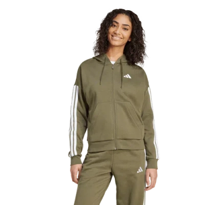 Adidas Originals Womens Adidas Essentials 3-stripes Full-zip Fleece Hoodie In Multi