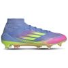 Adidas Originals Womens Adidas F50 League Mid Soccer Turf In Blue Fusion/lucid Lemon/lucid Pink