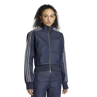 Adidas Originals Womens Adidas Fb Track Top Denim In Blue