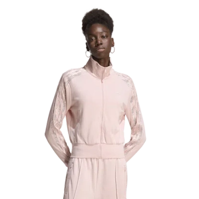 Adidas Originals Womens Adidas Firebird Lace Track Top In Pink