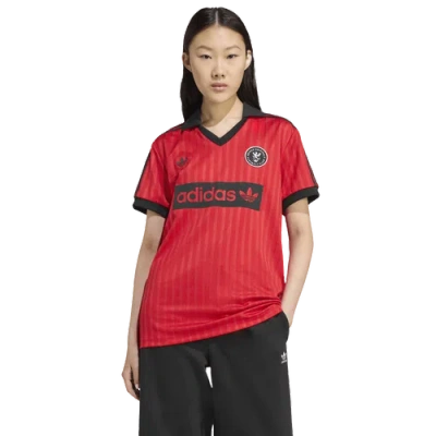 Adidas Originals Womens Adidas Football Polo Tee In Multi