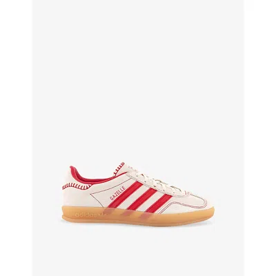 Adidas Originals Womens Better Scarlet Better Sc Gazelle Indoor Leather Trainers Eur 37.5 / 4.5 Uk
